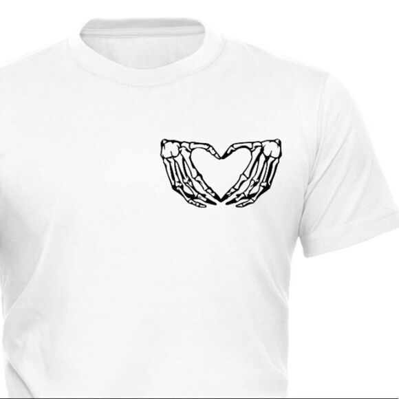 Skeleton Heart Tee, Unisex, Size Small-3XL - Picture 4 of 7